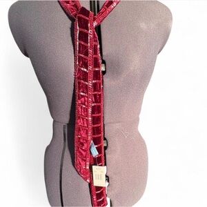 Nine West Rich Red Velvet Scarf